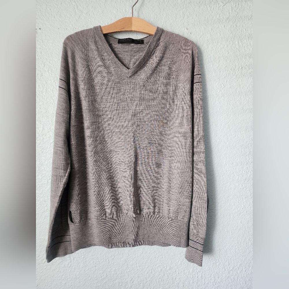 Icebreaker Men's Grey  V-Neck Sweater